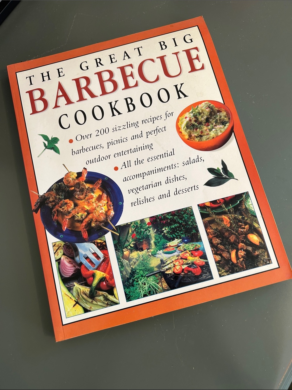 The Great Big Barbecue Cookbook - Orange & White Cover.